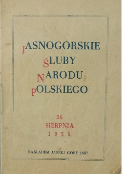 Jasnogórskie śluby Narodu Polskiego ,Miniaturka