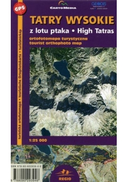 Tatry wysokie z lotu ptaka 1:25 000 mapa
