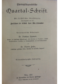 Theologisch-praktische Quartalschrift, 1908r.