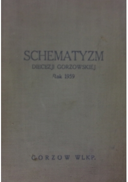 Schematyzm Diecezji Gorzowskiej rok 1969