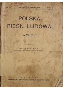 Polska pieśń ludowa 1920 r.