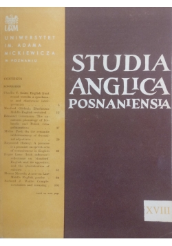 Studia Anglica Posnaniensia XXIII