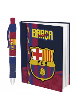 Zestaw długopis + notes w oprawie FCB DERFORM