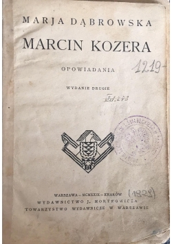Marcin Kozera wydanie II, 1929 r.