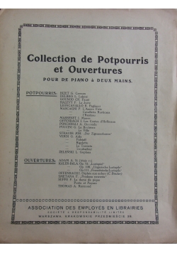 Collection de Potpourris et Ouvertures