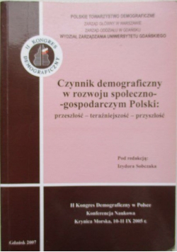 Czynnik demograficzny w rozwoju społecznogospodarczym Polski