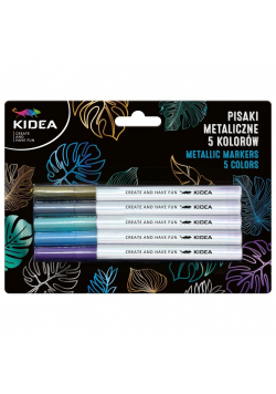 Pisaki metaliczne 5 kolorów KIDEA