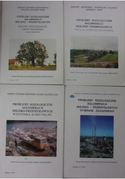 Problemy sozologiczne aglomeracji miejsko-przemysłowych,zestaw 4 książek