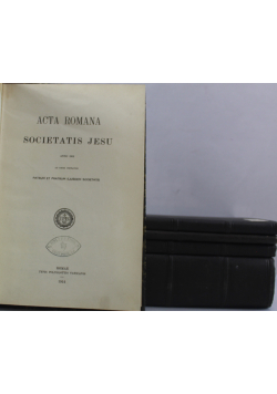 Acta Romanum Societatis Iesu 5 tomów około 1919 r.