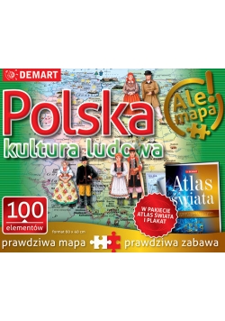 Puzzle Polska kultura ludowa + atlas