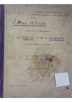 Cartes d'Etude. L'Histoire et de la Geographie, 1909 r.