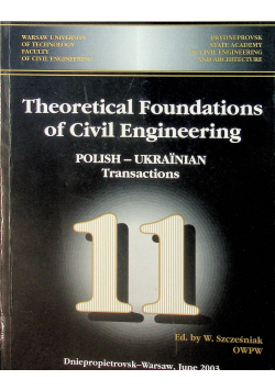 Theoretical foundations of civil engineering