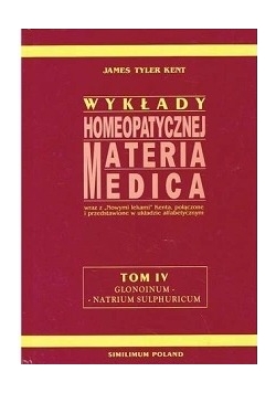 Wykłady homeopatycznej Materia Medica t. 4