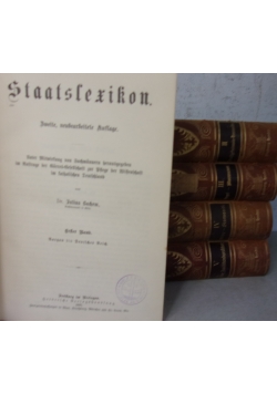 Staatslexikon tomy I-V, ok. 1901r.