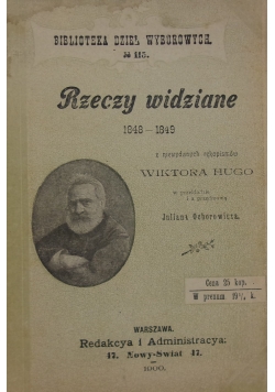 Rzeczy widziane, 1900r.