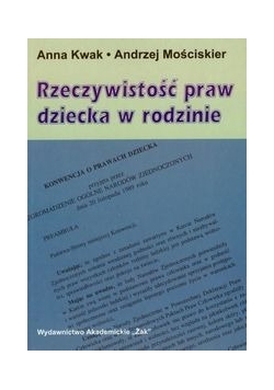 Mościskier Andrzej - Rzeczywistość praw dziecka w rodzinie