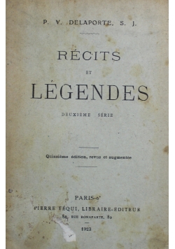 Recits et Legendes 1923 r