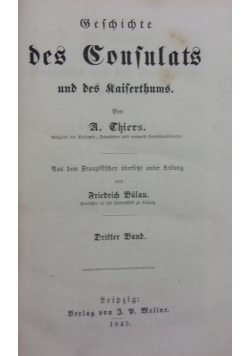 Geschichte des Confulats,1845r.