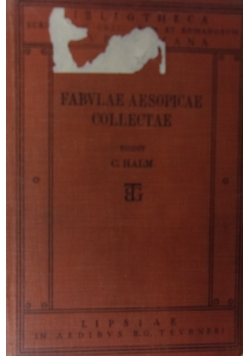 Fabulae Aesopicae Collectae, 1911 r.