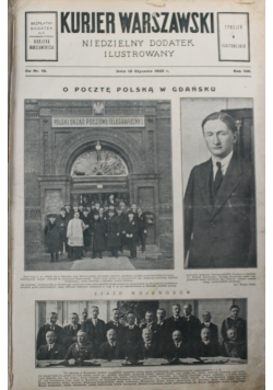 Kurjer Warszawski niedzielny dodatek ilustrowany ok 1928 r.