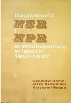 Działalność NSR i NPR w Wielkopolsce