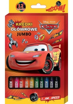 Kredki ołówkowe Jumbo Auta 12 sztuk