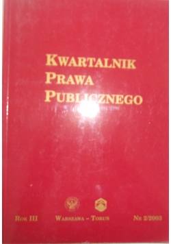 Kwartalnik prawa publicznego nr. 2