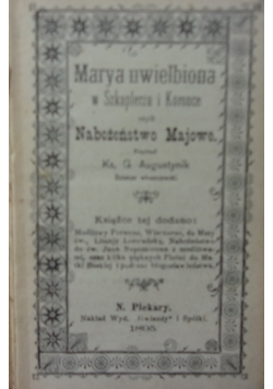 Nabożeństwo Majowe, 1895r.