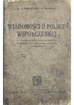 Wiadomości o Polsce współczesnej 1921 r.