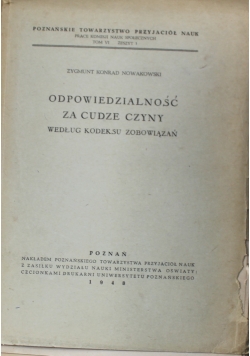 Odpowiedzialność za cudze czyny 1948 r.