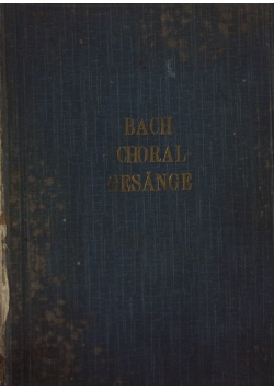 Bach choralgesange ,