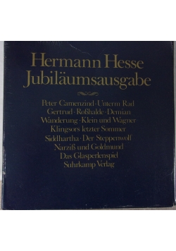 Hermann Hesse Jubiläumsausgabe, tomy 8