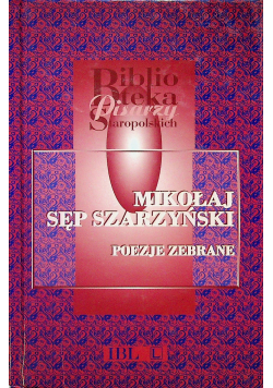 Szarzyński Poezje zebrane