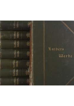 Luthers Werke, zestaw 8 książek, 1898r.