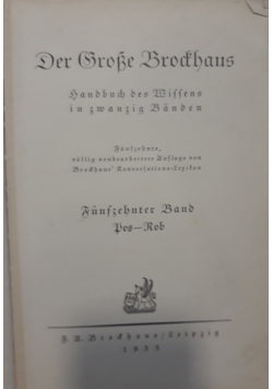 Der Grrobe Brochaus, 1933 r.