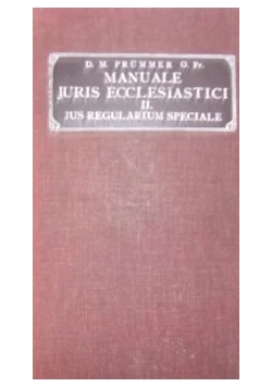 Manuale Juris Ecclesiastici, 1907 r.