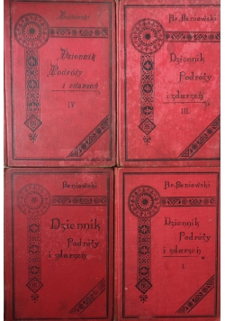 Dziennik Podróży i zdarzeń, 1898 r.Części od 1 do 4