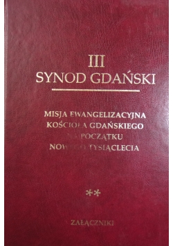 III Synod Gdański Tom II