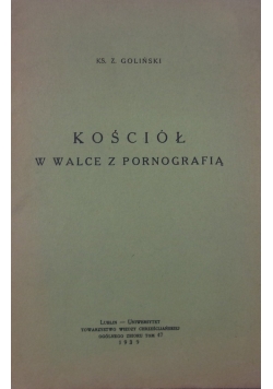 Kościół w walce pornografią 1939 r