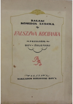 Fałszywa kochanka, 1926 r.
