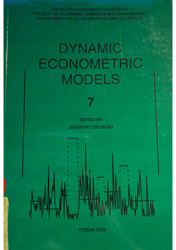 Dynamic Econometric Models 7