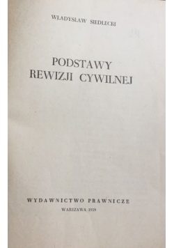 Podstawy rewizji cywilnej