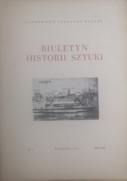 Biuletyn historii sztuki nr.3, rok XVI