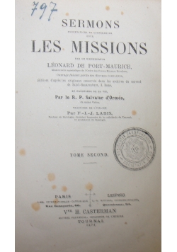 Les Missions, 1874r.
