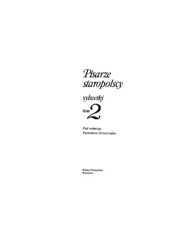 Pisarze staropolscy, tom 2