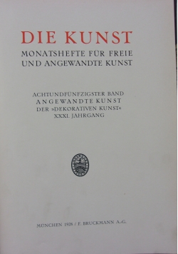 Die Kunst tom 58, 1928 r.