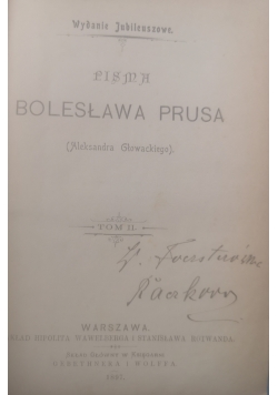 Pisma Bolesława Prusa Tom II, 1897 r.