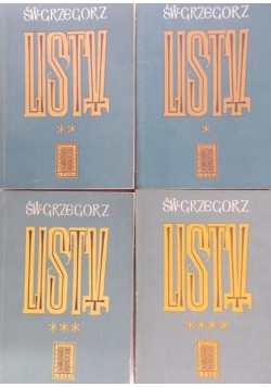 Św Grzegorz Listy 4 tomy
