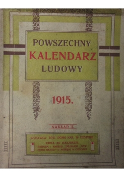 Powszechny kalendarz ludowy 1915 r