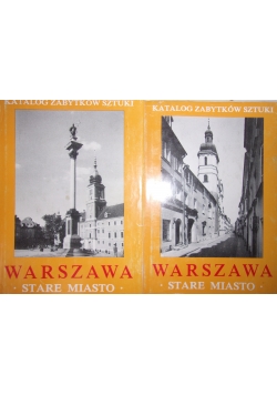 Warszawa stare miasto,zestaw  2 książek